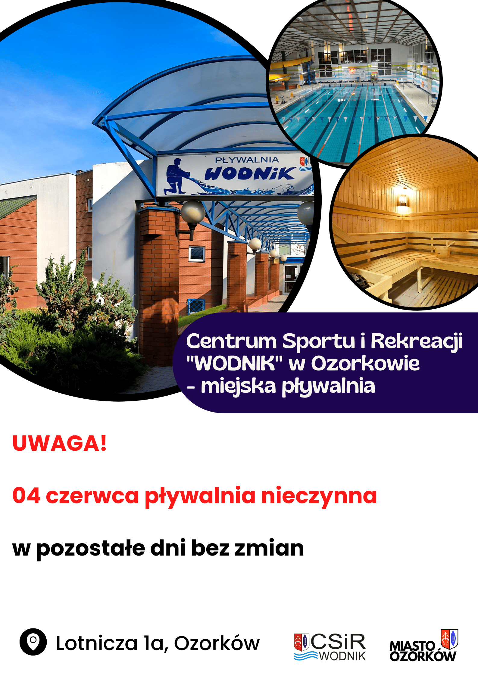 04 czerwca pływalnia nieczynna