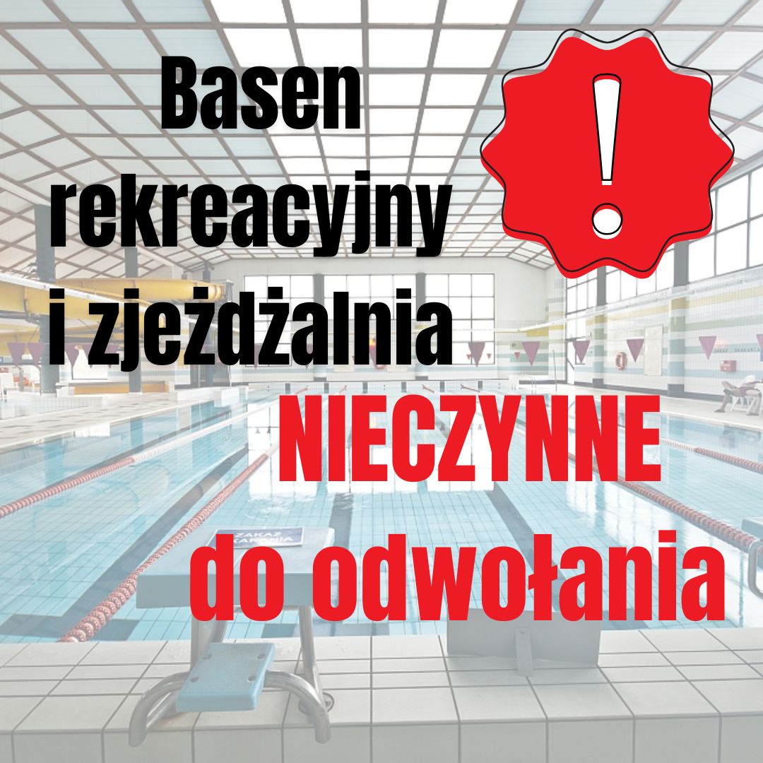 Zamknięta niecka rekreacji i zjeżdzalnia