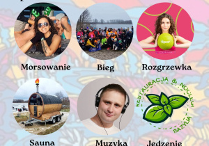 Plakat promujący WOŚP nad zalewem