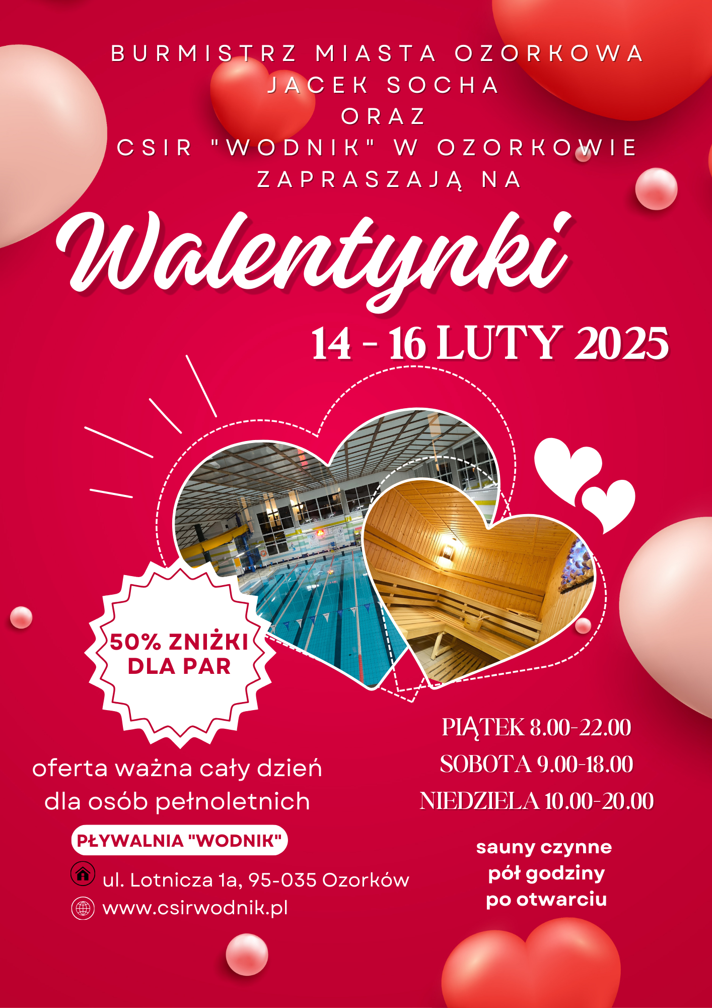 Walentynki na basenie - promocja dla par