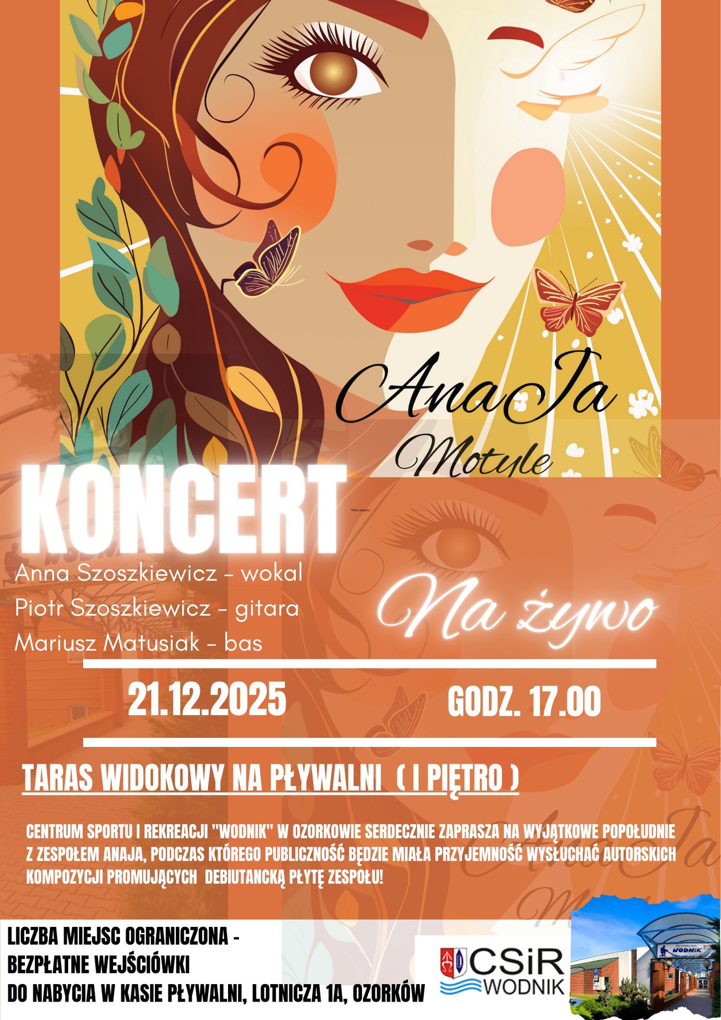 plakat koncert zespołu AnaJa