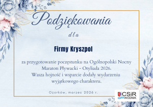 podziękowania Kryszpol