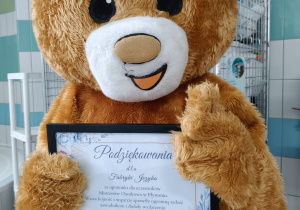 miś i podziękowania