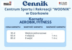 cennik aerobik